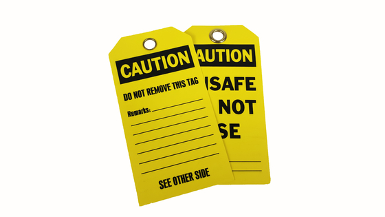 Custom Design Plastic Safety Tag for High Performance Solutions